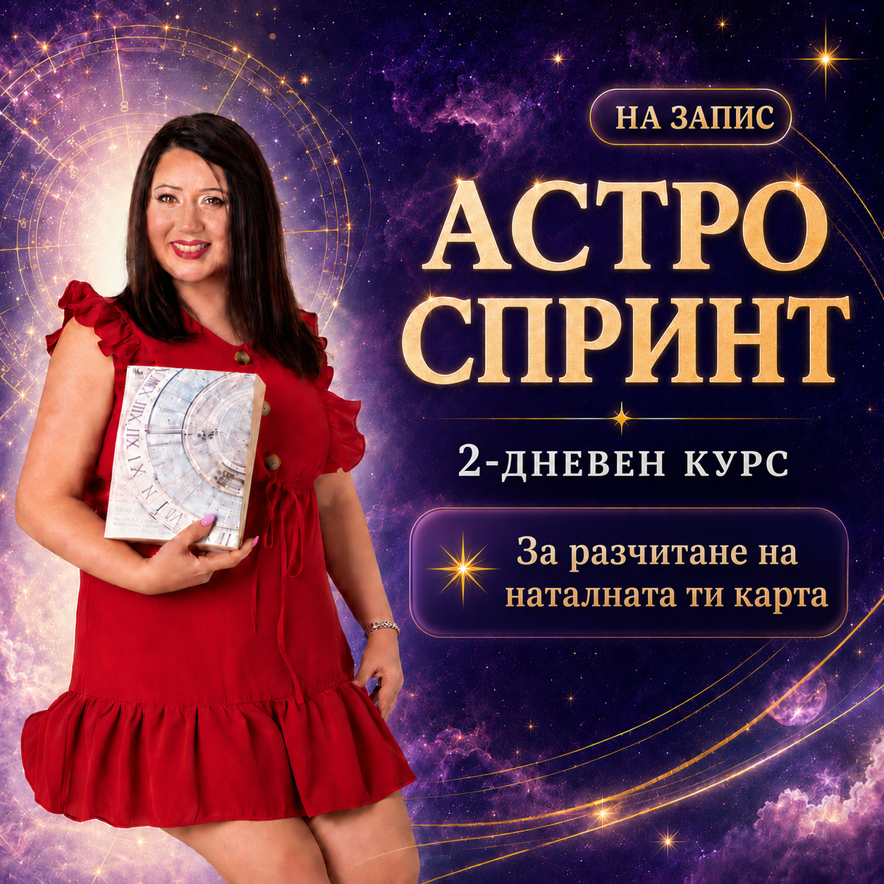 Астро Спринт - 2 дневен курс на живо за разчитане на наталната ти карта