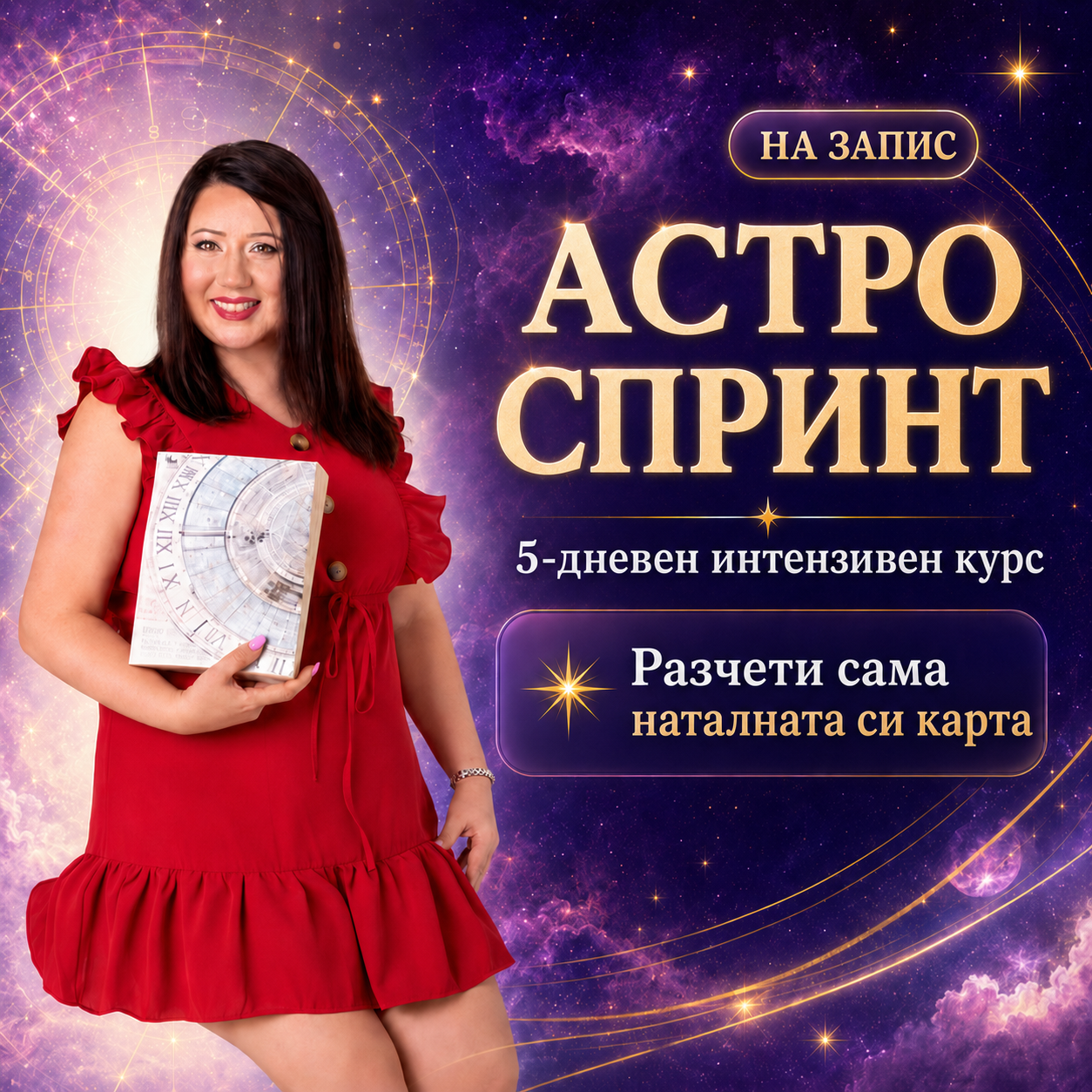 АСТРО СПРИНТ - курс от 5 модула за разчитане на натална карта